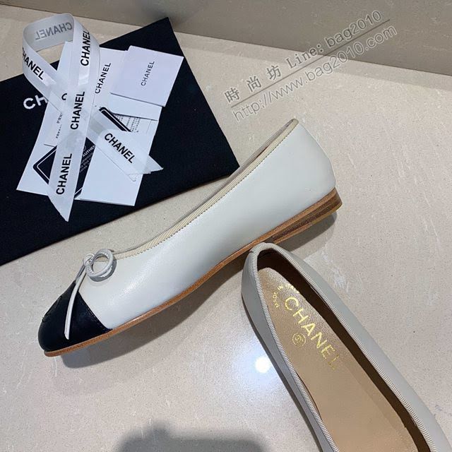 Chanel女鞋 香奈兒頂級芭蕾舞鞋 Chanel羊皮舒適平底鞋  naq1078